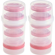 이지앤프리 무드온 캠핑 휴대용 밀폐용기 세트 레드, 양념통 4p + 보관케이스 + 소분용기, 2세트