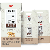 한미헬스 국산콩 완전두유, 190ml, 64개