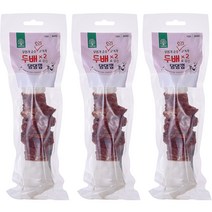 더내추럴 강아지 두배 댕댕 오리껌 25cm 200g, 오리맛, 3개