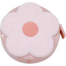 아뜰라임 귀여운 휴대용 미니 양면 줄자 플라워 핑크, 1개, 1.5m