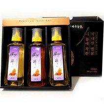 지리산 아카시아 벌꿀 선물세트, 3개, 500g