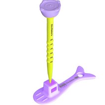 아이디메이커스 윈도우 피쉬 티높이별조절 야광 골프티, 퍼플