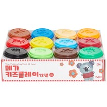 캐스비 아트스쿨 메가 키즈 클레이 200g x 12종 세트 2270, 혼합색상