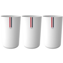 파리지앵 오픈형 휴지통 원형 20L, 화이트, 3개