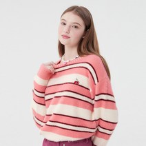 키르시 여성용 SMALL CHERRY STRIPE KNIT
