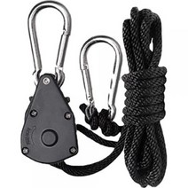 오가니코 캠핑 타프 텐트 스트링 스토퍼, 블랙