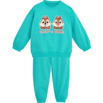 디즈니 아동용 칩앤데일 트윈 맨투맨 상하복 세트