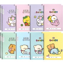 핑크풋 1500 쪼꼬미친구들 알림장 4종 + 독서기록장 4종 세트, 2세트, 혼합색상