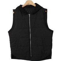 차인업 언발 니트 후드 패딩 조끼 cpvt904k29