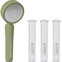아쿠아듀오 블라썸 샤워기(올리브) + PLA 필터 3p 세트, 1세트