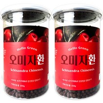 헬로우그린 오미자 환 통, 2개, 350g