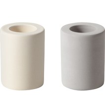 레이지소사이어티 규조토 홀더 미니 2종 세트, 라이트그레이, 아이보리, 1세트