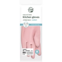 프로그 라텍스 컴포트 고무장갑 양손세트 M, 베이비 핑크, 중(M), 5세트