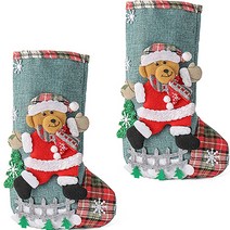 크리스마스 선물 쏘옥 귀여운 장식 양말 주머니 2p, 베어