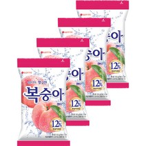 롯데제과 복숭아캔디, 153g, 4개