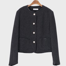 시크폭스 여성용 뉴린 배색 누빔 자켓