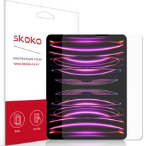 스코코 강화유리 태블릿PC 액정보호필름 세트, 혼합색상