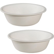 모나코올리브 라파스텔 라운드 대야 대형, 화이트, 2개입