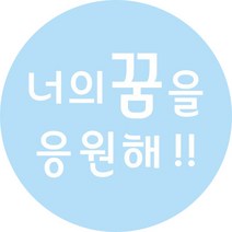 단비나인 시험 합격 응원 스티커 너의 꿈을 응원해, 100개, 하늘색