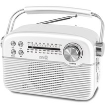 지니큐 유니콘 트로 스타일 FM 라디오 블루투스 스피커, 화이트, MF-S580