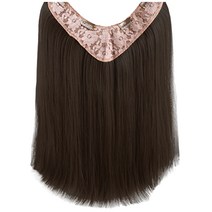 하이유니 스트레이트 펌 반가발 45cm, 브라운블랙, 1개