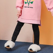 여아용 편안한 배덮이 융 기모 레깅스