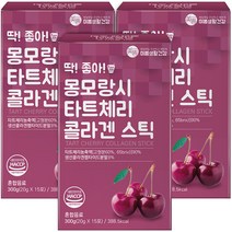 미쁨생활건강 딱 좋아 몽모랑시 타트체리 콜라겐 젤리 스틱 15p, 3개, 300g