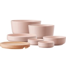 모도리 테라파인 깔끔 식기세트, 핑크베이지