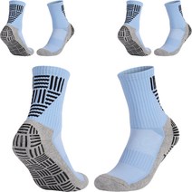 남성용 발편한 논슬립 스포츠 양말 3켤레 세트, 스카이