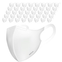 고르고 바른 새부리형 귀편한 릴렉스핏 마스크 대형, 50개입, 화이트, 1개