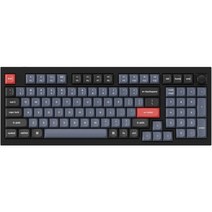 키크론 Q5 Knob Frame RGB 핫스왑 갈축 키보드 풀패키지, Keychron Q5 Knob M3, 카본 블랙, 일반형