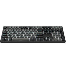 COX 가스켓 마운트 게이밍 기계식 키보드 황축, Black, CX108G PBT, 일반형