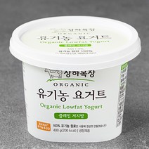 상하목장 유기가공식품인증 요거트 저지방, 1개, 400g