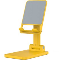 스테디얼 탁상용 접이식 휴대폰 거치대, 엘로우, 1개