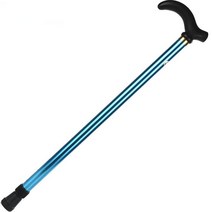 오가니코 미끄럼방지 노인 2단 지팡이, 블루, 1개