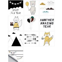 에리카 욕실 타일스티커 10종 세트, 12