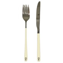 마시피렌체 양식 커트러리 세트, 크림, 포크 + 나이프