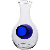히야또 블루홀 유리 사케병 350ml, 1개