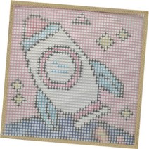 알로데 다용도 러그 발매트 DIY 스킬 자수 세트 30 x 30 cm, DS89, 1세트