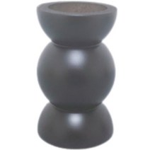 메리길드 캔들 홀더 모던 우드 대형 3단, 블랙