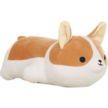 순잠 소프트 리바운드 쿠션 베개 강아지 애착인형 40cm, 화이트