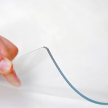 쾌청 PVC 모서리라운딩 데스크매트 2mm, 투명