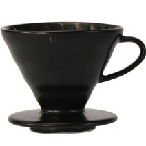 하리오 V60 세라믹 커피 드립퍼 02 매트 블랙 VDC-02-MB-UEX, 단품
