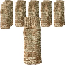 다해유 귀여운 니트 의자 커버 12p, 브라운