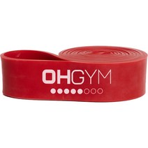오짐 홈트 턱걸이 철봉 저항 운동 탄력 튜빙 라텍스 풀업밴드, 레드