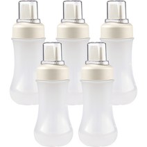 인블룸 5구 드레싱소스통 크림화이트, 350ml, 5개