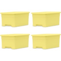 라이피스트 디어 팬트리 수납 정리함 스몰, 옐로우, 4개