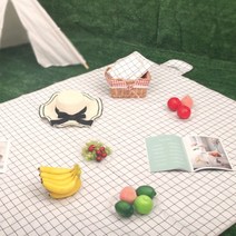 지오머스 피크닉 방수 감성돗자리, 화이트