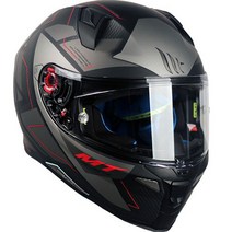 MT REVENGE 2 오토바이 풀페이스 헬멧 핀락 필름 포함, 블랙