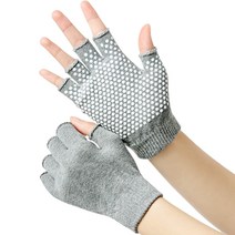 마샤투 논슬립 요가 장갑 양손 세트, 그레이